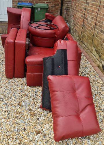 bulky-waste-and-furniture-collection-Richmond-red-sofa