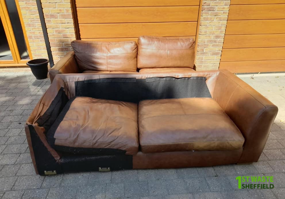 sofa-removal-Richmond-leather