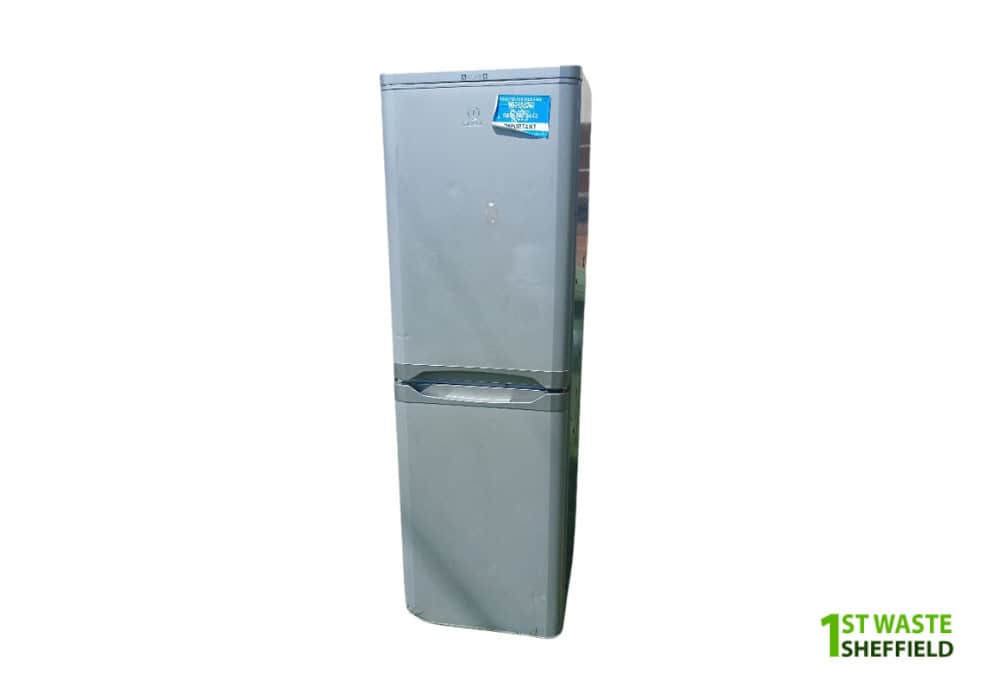 fridge-removal-Eckington-silver-fridge-freezer