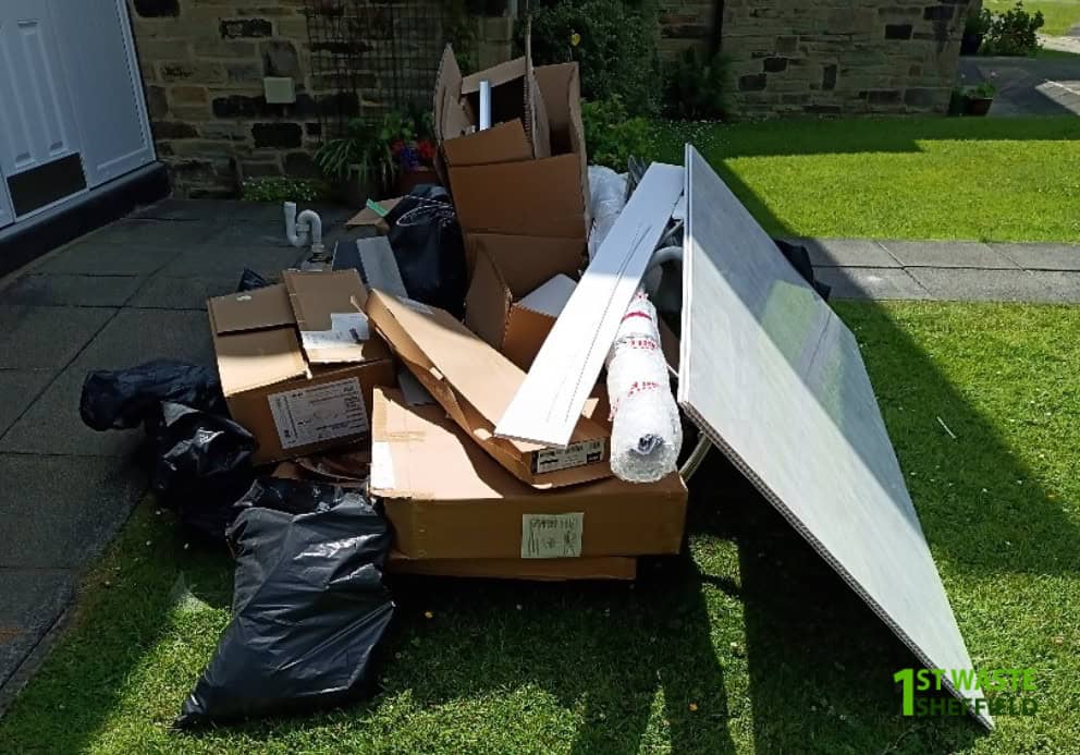 rubbish-removal-Chesterfield-front-garden
